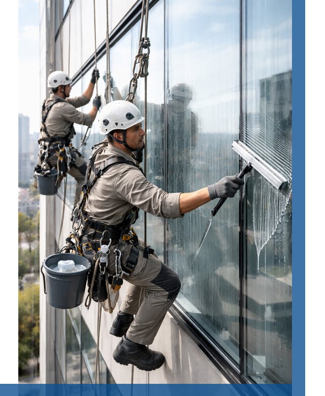 Мойка окон альпинистами в Боровичах от 4690 р. | ВЫСОТНИК-Брв