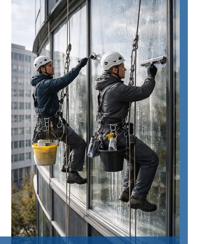 Мойка панорамных окон в Боровичах от 365 р. заказать у ВЫСОТНИК-Брв