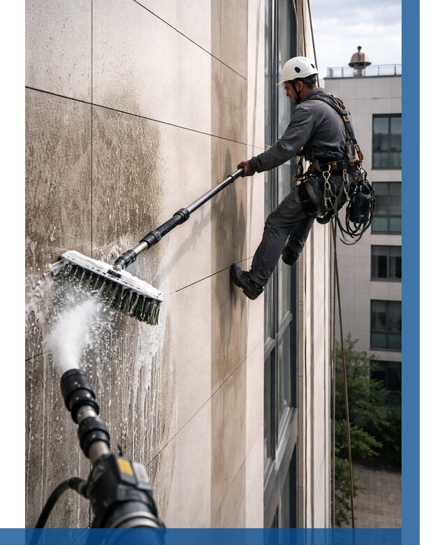 Мойка фасада из керамогранита в Боровичах от 313 р. | ВЫСОТНИК-Брв