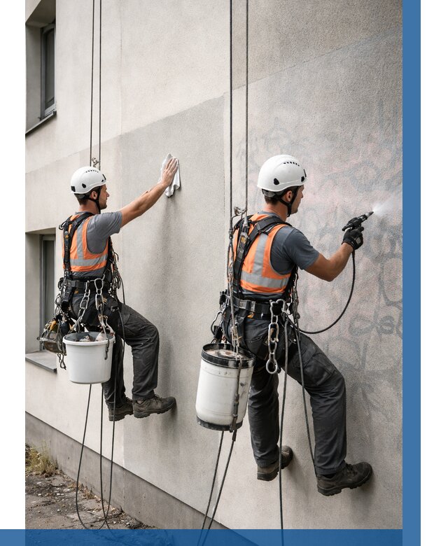 Антиграффити покрытие фасада в Боровичах от 625 р. | ВЫСОТНИК-Брв