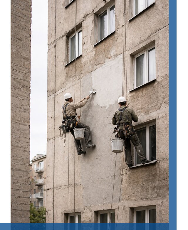 Косметический ремонт фасада в Боровичах от 1147 р. | ВЫСОТНИК-Брв