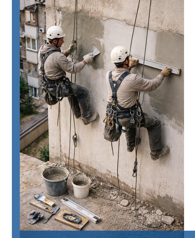 Комплексный ремонт штукатурного фасада с гарантией в Боровичах