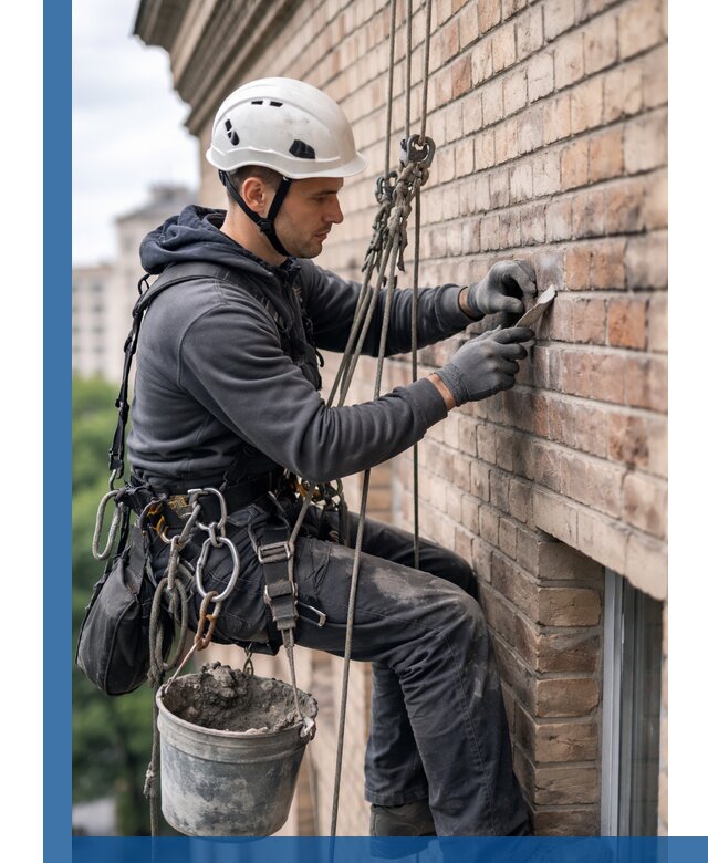 Качественный ремонт кирпичной кладки фасада в Боровичах с гарантией