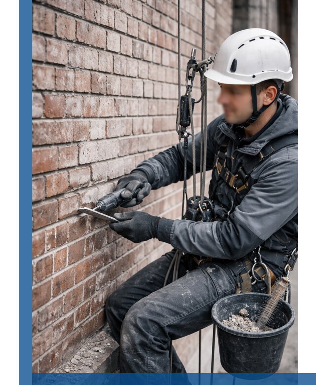 Расшивка кирпичных швов фасадов и стен, ремонт в Боровичах