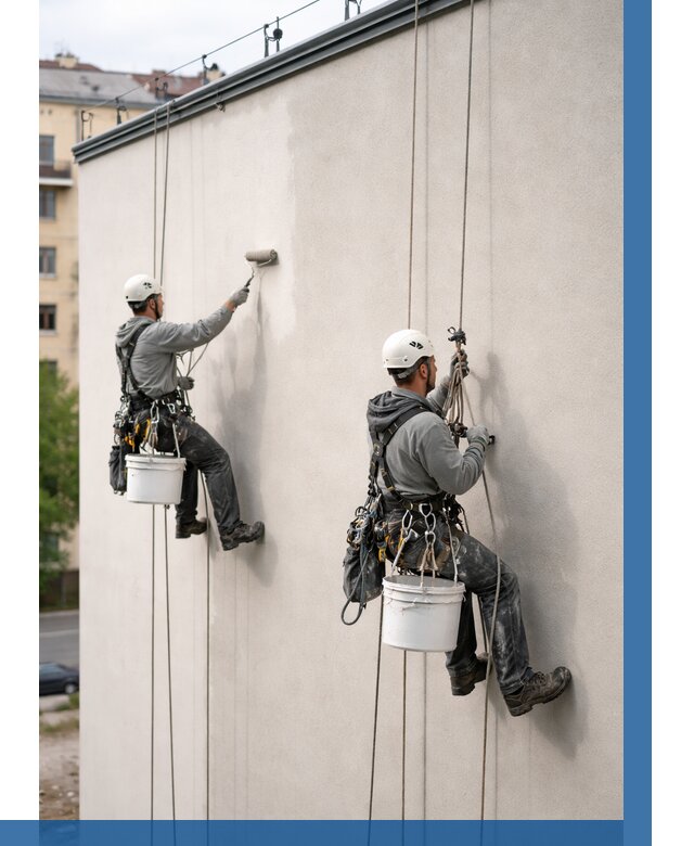 Покраска оштукатуренного фасада в Боровичах от 334 р. | ВЫСОТНИК-Брв