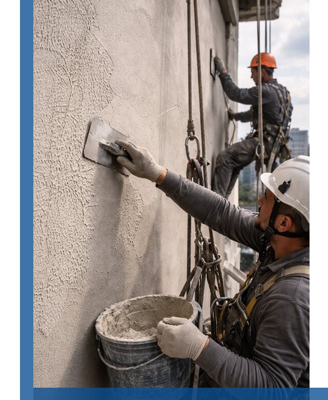 Декоративная штукатурка фасада с утеплением и защитой в Боровичах