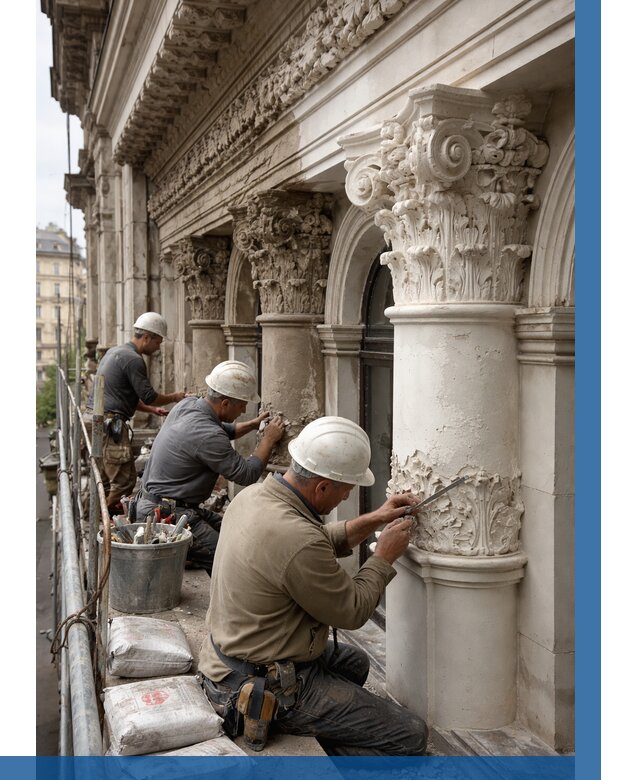 Реставрация фасадной лепнины в Боровичах от 2606 р. | ВЫСОТНИК-Брв