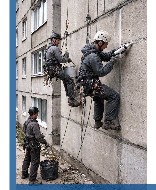 Герметизация межпанельных швов в Боровичах с гарантией герметичности