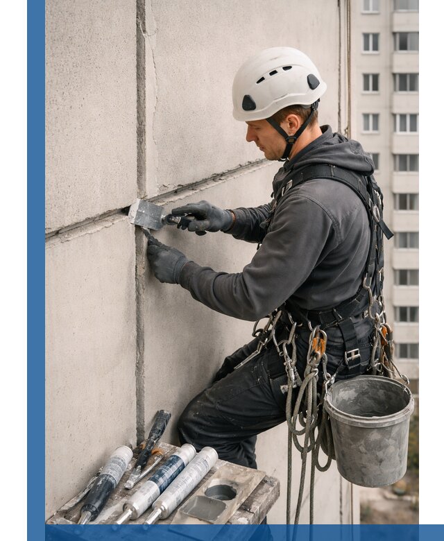 Ремонт межпанельных швов в Боровичах герметизация и восстановление