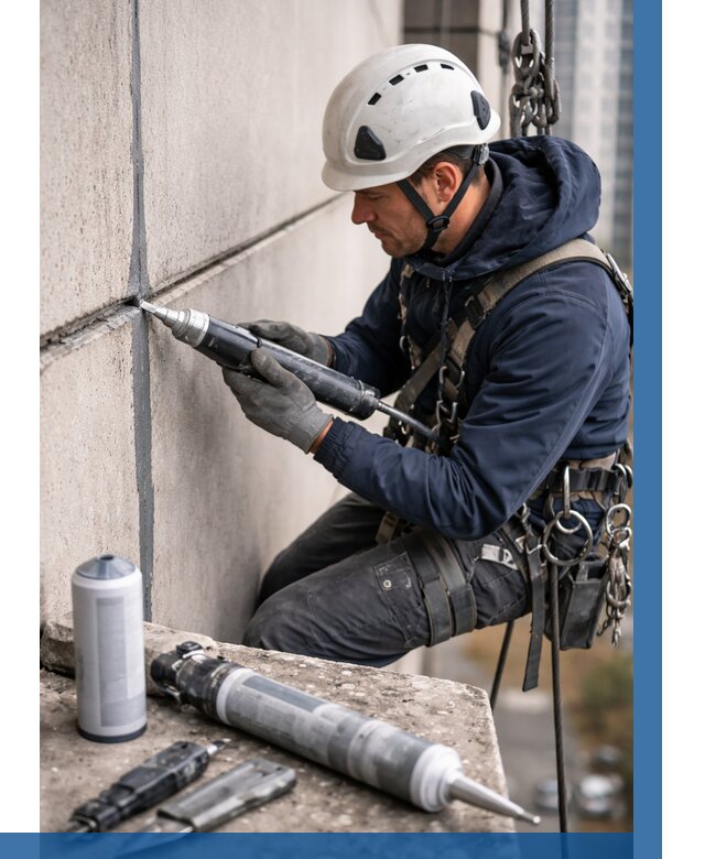 Вторичная герметизация швов в Боровичах от 469 р. | ВЫСОТНИК-Брв