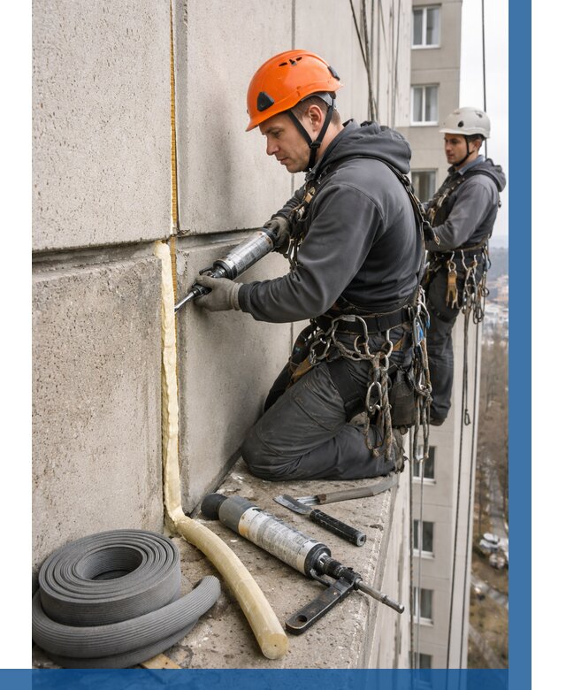 Теплый шов межпанельные швы в Боровичах от 730 р. | ВЫСОТНИК-Брв