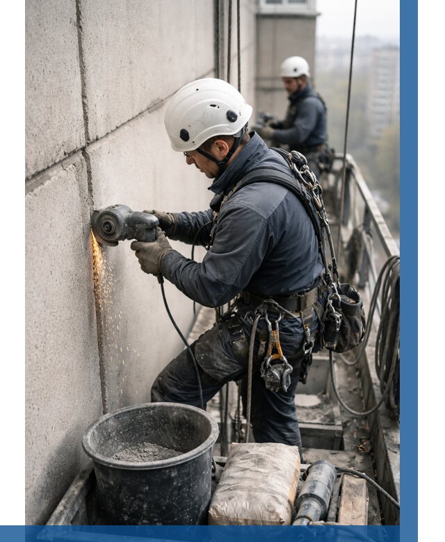 Штробление межпанельных швов в Боровичах от 1251 р. | ВЫСОТНИК-Брв