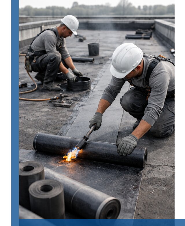 Ремонт рулонной кровли в Боровичах герметизация и восстановление