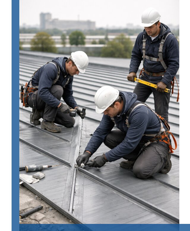 Ремонт фальцевой кровли в Боровичах срочно и качественно