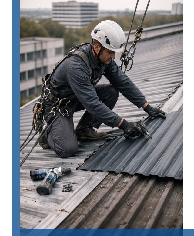 Ремонт профнастила на кровле в Боровичах, работы под ключ