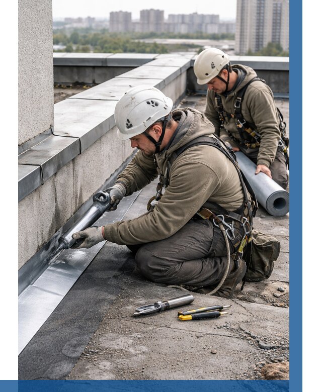 Ремонт кровельных примыканий в Боровичах от 1251 р. | ВЫСОТНИК-Брв