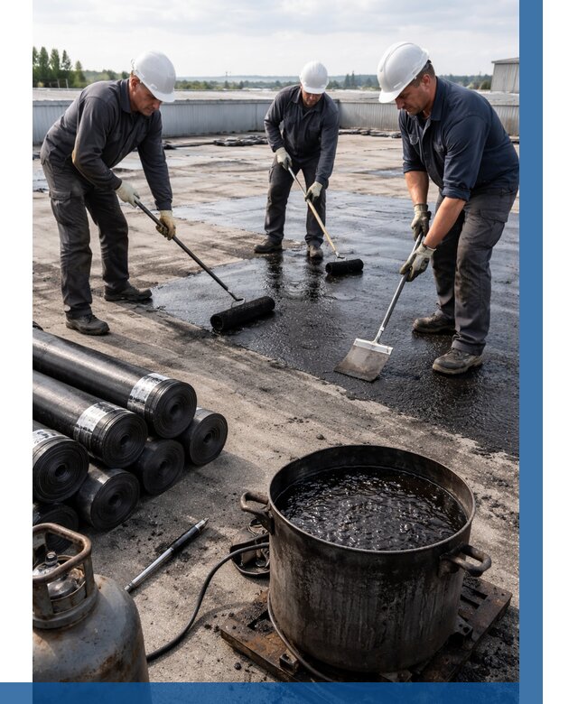 Гидроизоляция кровли мастикой в Боровичах от 625 р. | ВЫСОТНИК-Брв