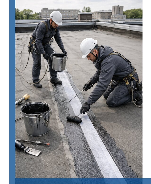 Гидроизоляция кровли мастикой в Боровичах надежная защита