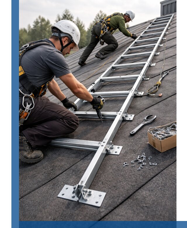 Профессиональный монтаж кровельной лестницы в Боровичах под ключ