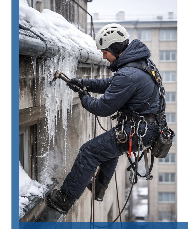 Удаление наледи и чистка водостоков в Боровичах оперативно и безопасно