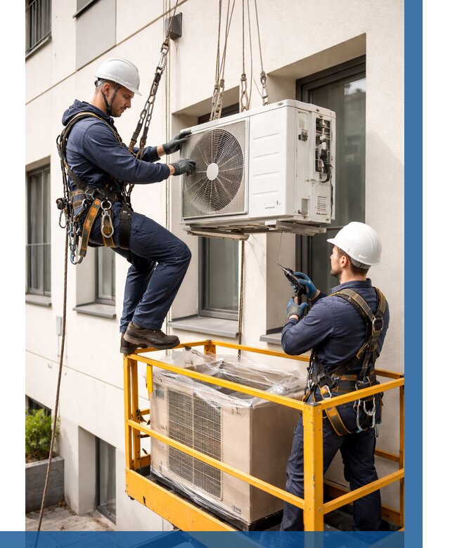 Демонтаж внешнего блока кондиционера в Боровичах от 3648 р. | ВЫСОТНИК-Брв