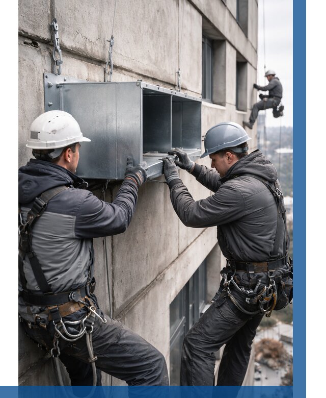 Монтаж вентиляционных коробов в Боровичах от 3127 р. | ВЫСОТНИК-Брв