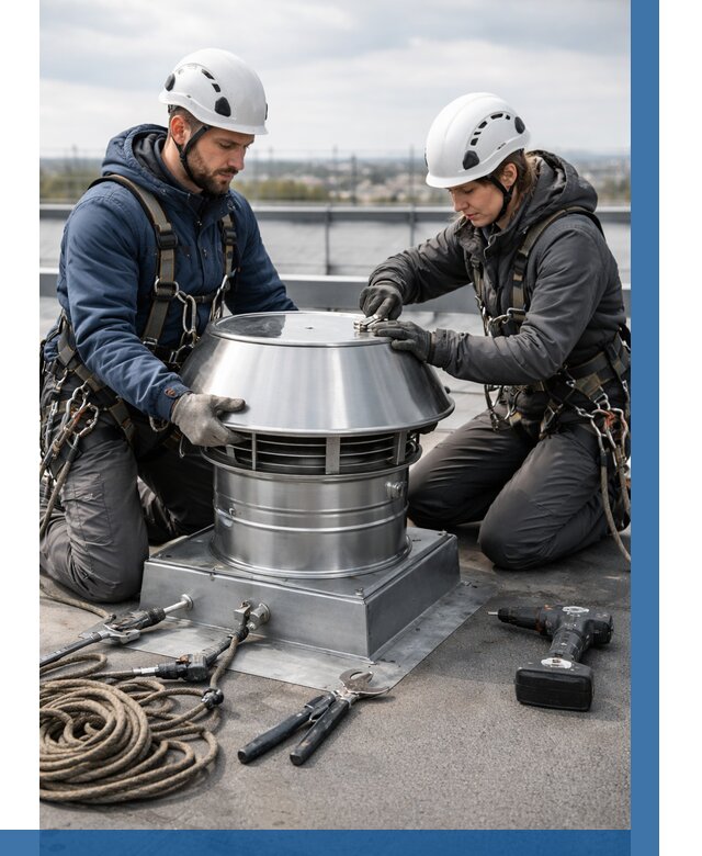 Установка дефлекторов на кровле в Боровичах от 4690 р. | ВЫСОТНИК-Брв