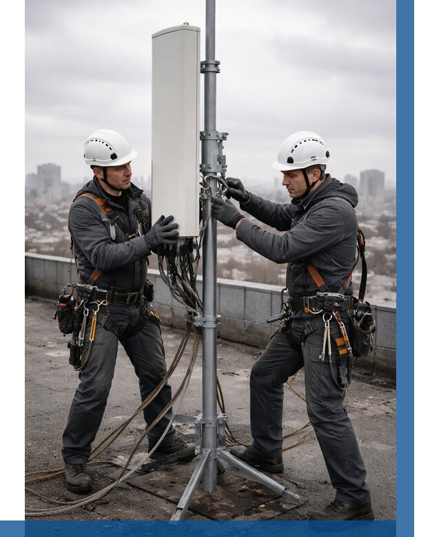 Монтаж антенн связи на крыше в Боровичах от 8860 р. | ВЫСОТНИК-Брв