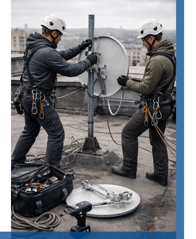 Демонтаж антенн на крыше в Боровичах от 4690 р. | ВЫСОТНИК-Брв