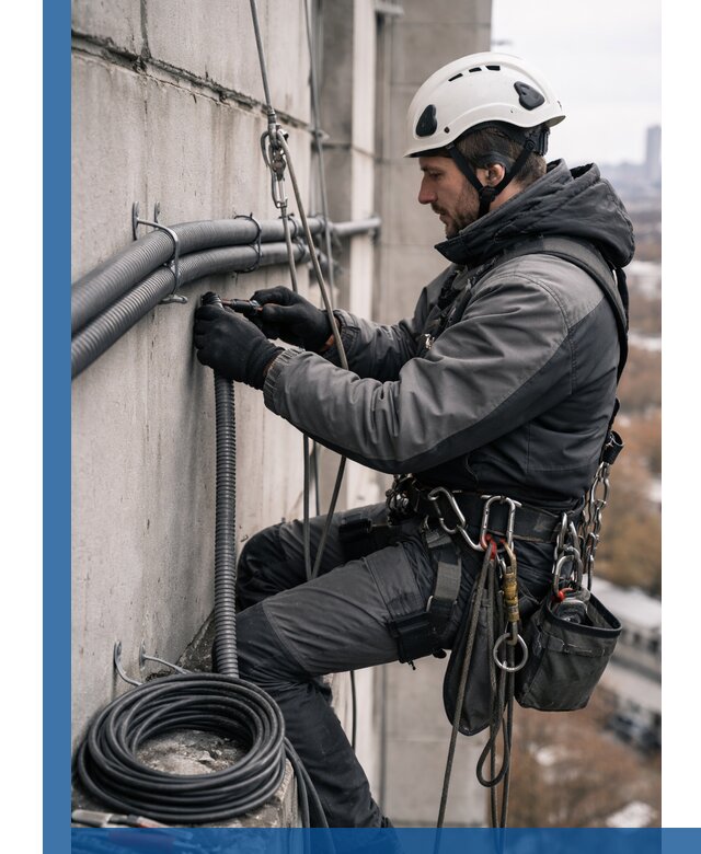 Профессиональный монтаж гофры для кабеля в Боровичах с гарантией