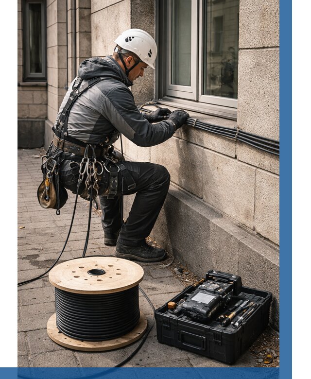 Прокладка оптоволоконного кабеля в Боровичах от 834 р. | ВЫСОТНИК-Брв