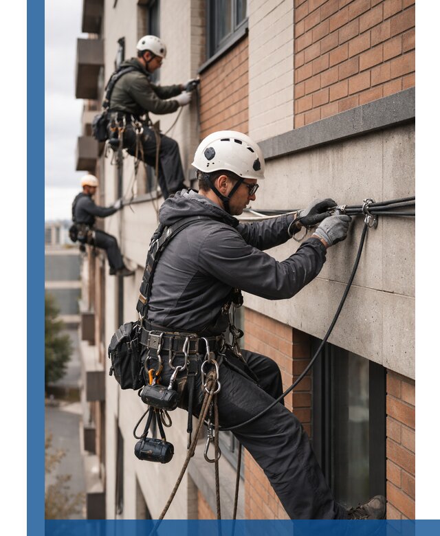 Крепление кабеля на фасаде монтаж и крепеж в Боровичах