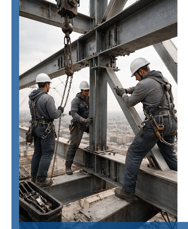 Профессиональный монтаж металлоконструкций на высоте в Боровичах