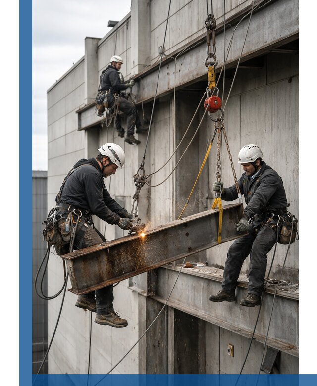 Демонтаж металлоконструкций на высоте в Боровичах под ключ