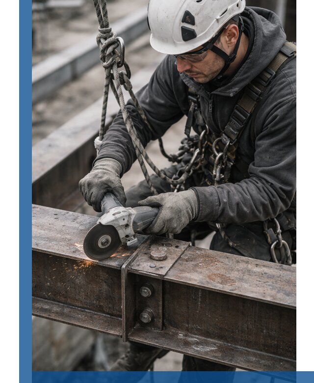 Резка металла на высоте в Боровичах для зданий и конструкций