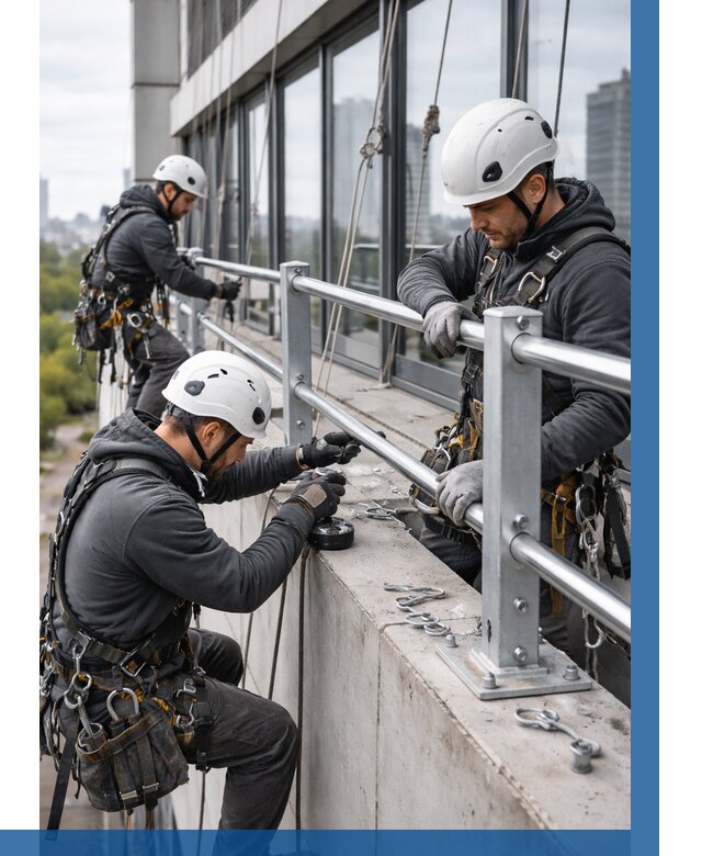 Монтаж ограждений на высоте в Боровичах, от 1251 р. | ВЫСОТНИК-Брв