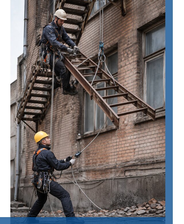 Демонтаж пожарной лестницы в Боровичах от 12508 р. | ВЫСОТНИК-Брв