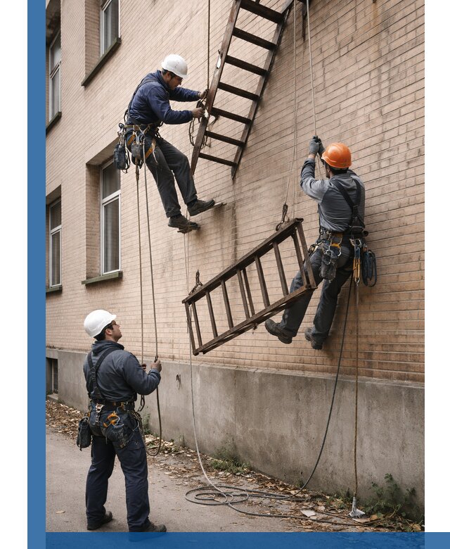 Демонтаж пожарной лестницы в Боровичах быстро и безопасно