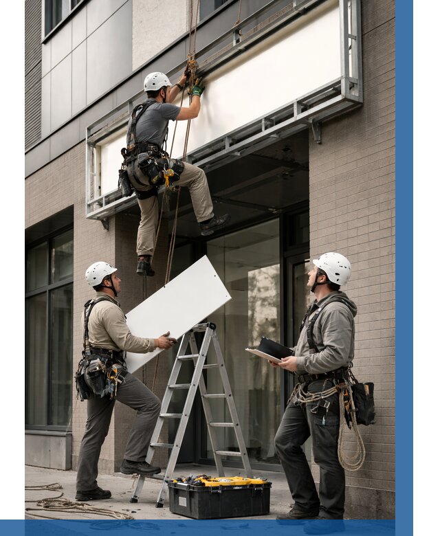 Монтаж светового короба в Боровичах от 6775 р. | ВЫСОТНИК-Брв