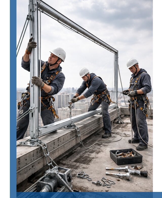 Монтаж крышных рекламных конструкций под ключ в Боровичах