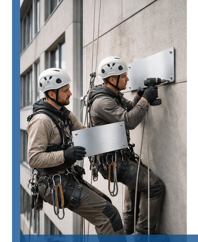 Монтаж табличек и указателей в Боровичах для зданий и сооружений