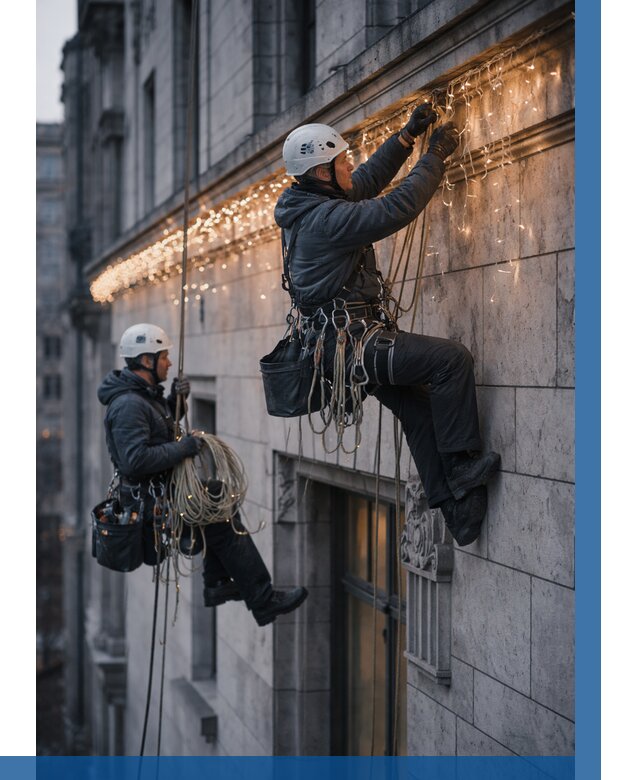 Монтаж новогодней иллюминации в Боровичах от 8860 р. | ВЫСОТНИК-Брв