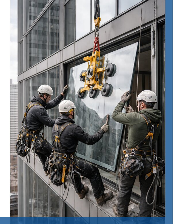 Фасадное остекление зданий под ключ в Боровичах от 10423 р. | ВЫСОТНИК-Брв