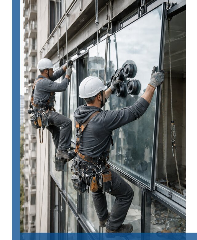 Витражное остекление фасадов и лоджий в Боровичах под ключ