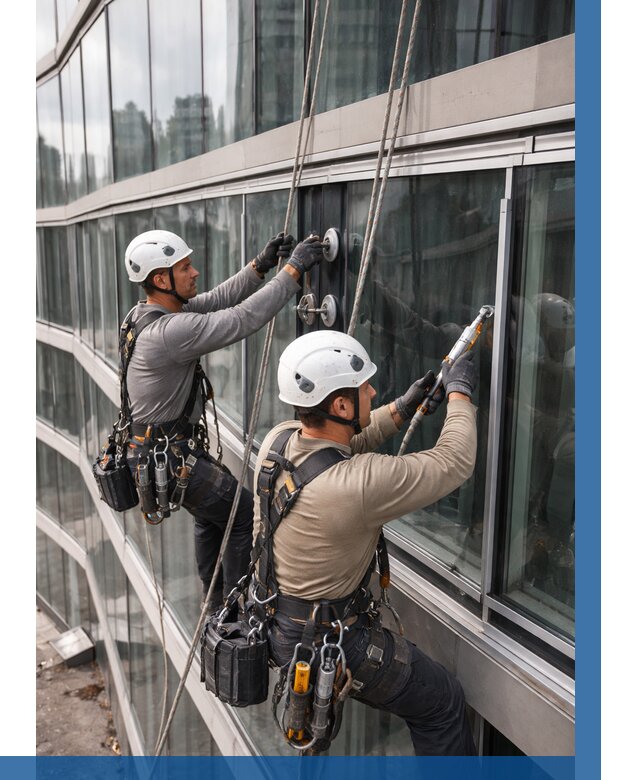 Радиусное остекление фасада в Боровичах от 12508 р. | ВЫСОТНИК-Брв