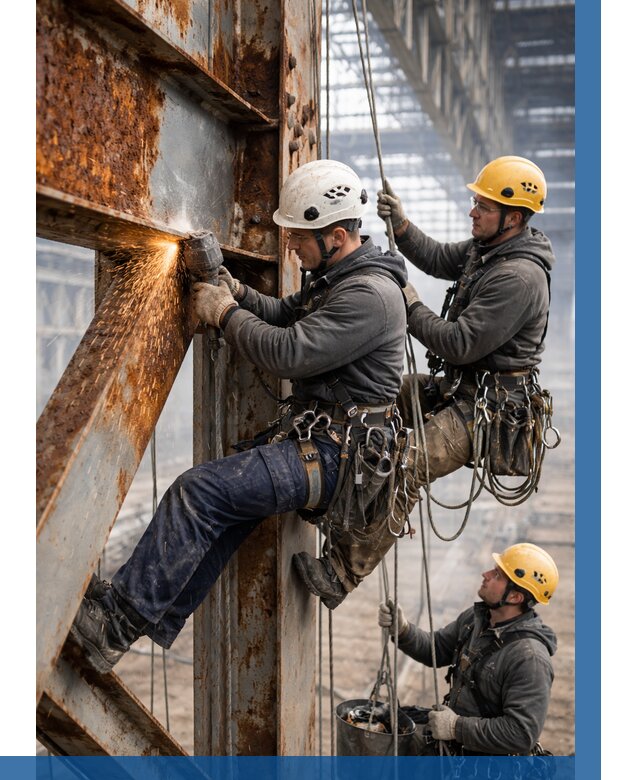 Зачистка металла от ржавчины в Боровичах от 365 р. | ВЫСОТНИК-Брв