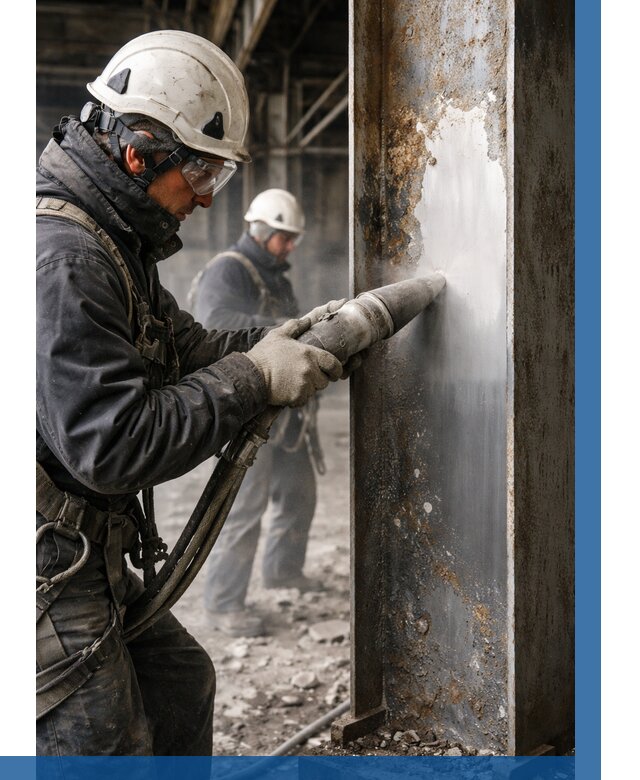 Удаление старой краски с металла в Боровичах от 469 р. | ВЫСОТНИК-Брв