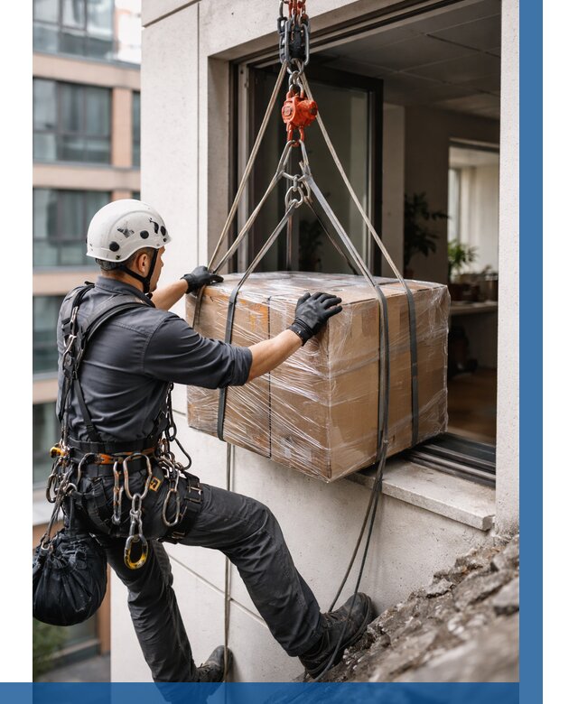 Подъем груза через окно в Боровичах от 4690 р. | ВЫСОТНИК-Брв