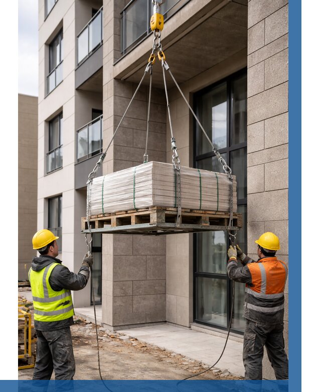 Подъем керамогранита на этаж в Боровичах от 3648 р. | ВЫСОТНИК-Брв