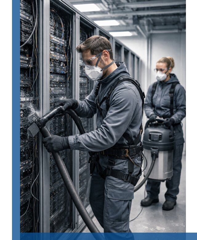 Обеспыливание серверной комнаты в Боровичах, профессиональная очистка